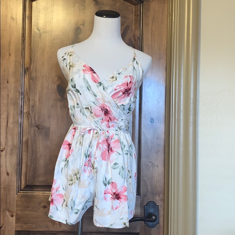 Flowy floral romper